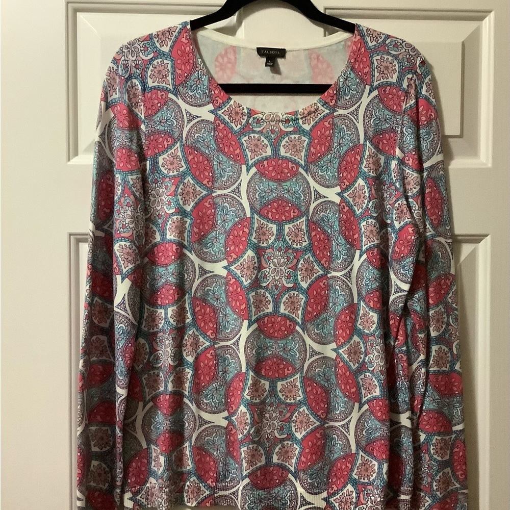 TALBOTS - Crewneck Sweater - Zestful Floral